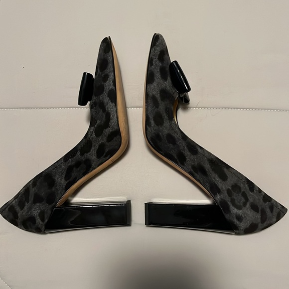 Kate Spade New York Suede Leather Animal Print Heels - Picture 6 of 13